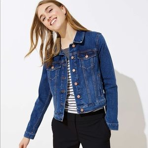 LOFT dark denim jacket